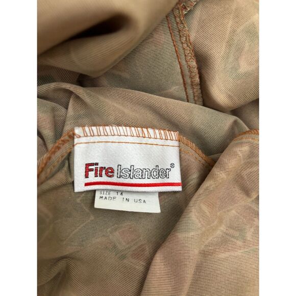 Vtg 80's Orange-Brn, Multi Color Geometric Print 2 Pc Top Size L n Skirt Size 14 - Picture 6 of 7